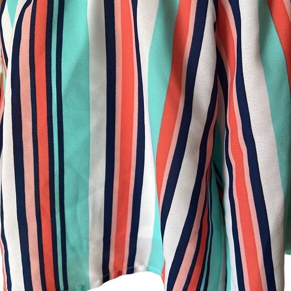 NEW Peace Love Cake Bright Stripe Shorts Size Small - Picture 7 of 11
